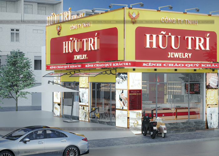 Thiết Kế Tiệm Vàng Hữu Trí Jewelry, Bình Dương